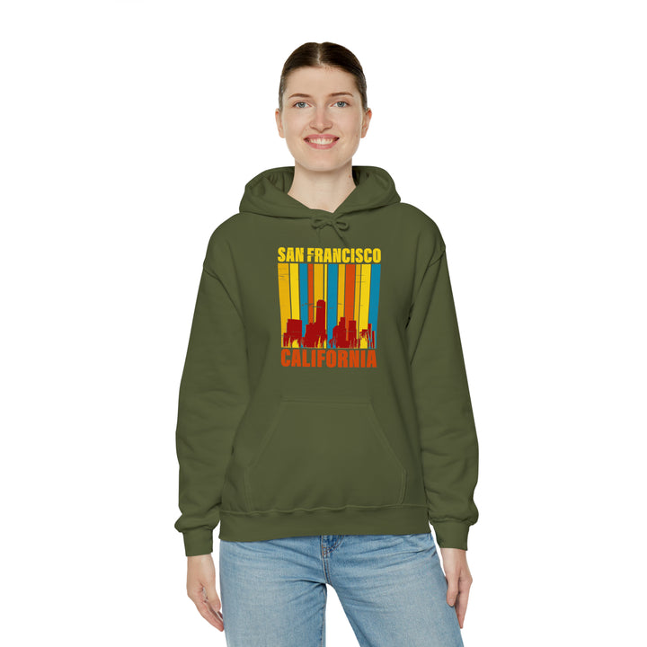 Women's San Francisco Vintage Skyline Hooded Sweatshirt