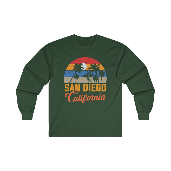 Men's San Diego Surfer Long Sleeve Tee