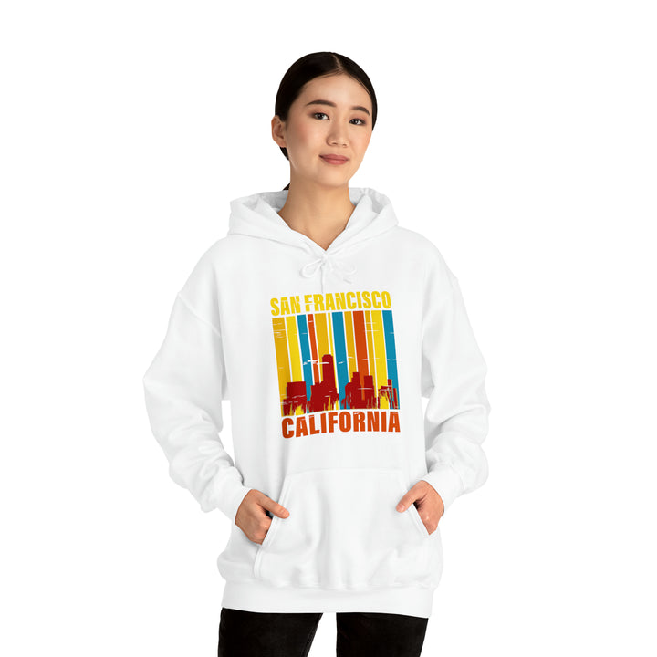 Women's San Francisco Vintage Skyline Hooded Sweatshirt