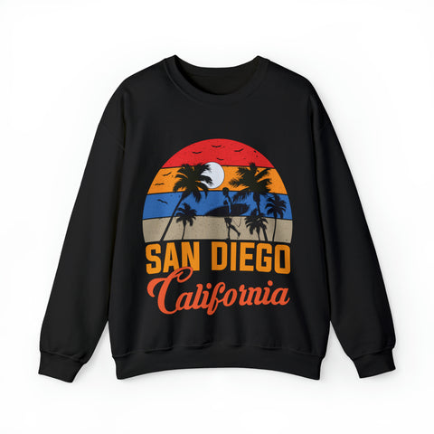 Women's San Diego Surfer Crewneck Sweatshirt