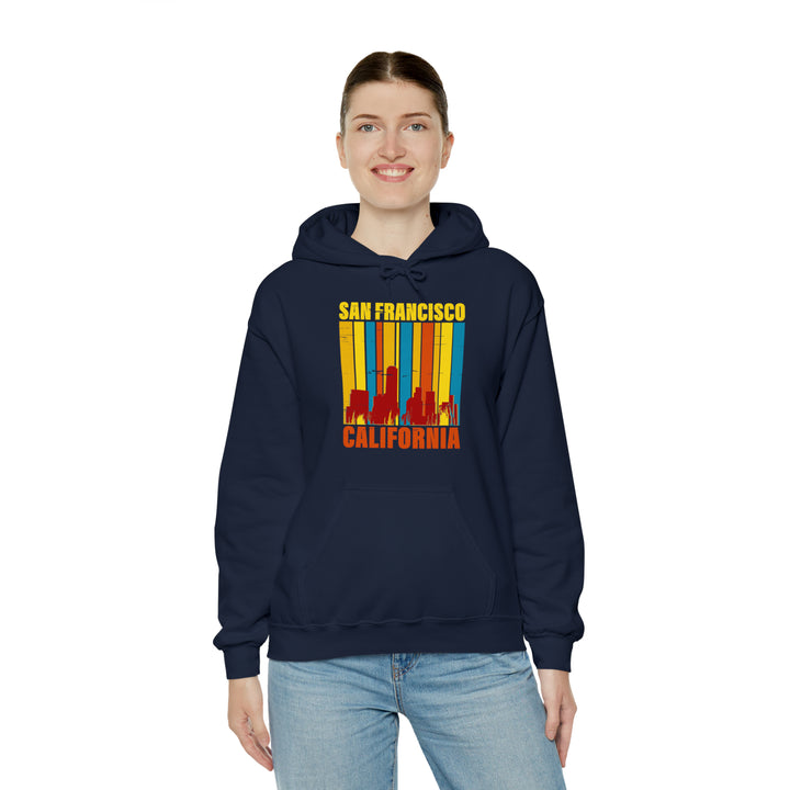 Women's San Francisco Vintage Skyline Hooded Sweatshirt